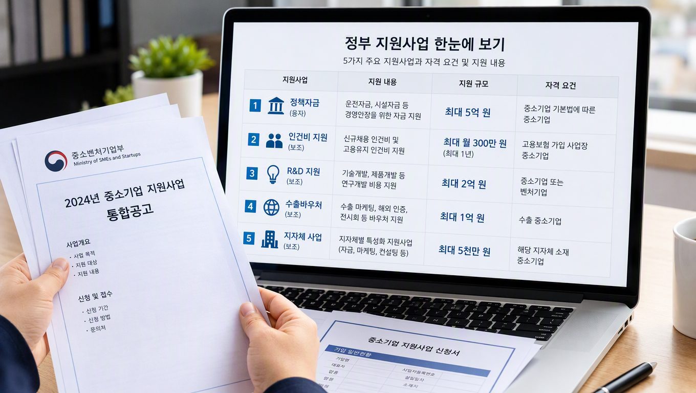 정부 지원금 종류 확인부터 시작하세요